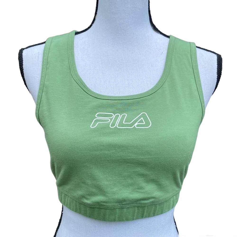 FILA Bloom Green Sports Bra Size 1X NWT